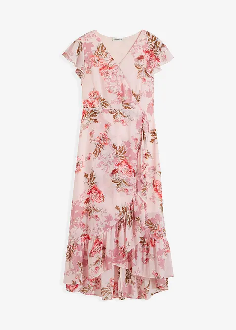 Chiffon jurk met volants, bonprix