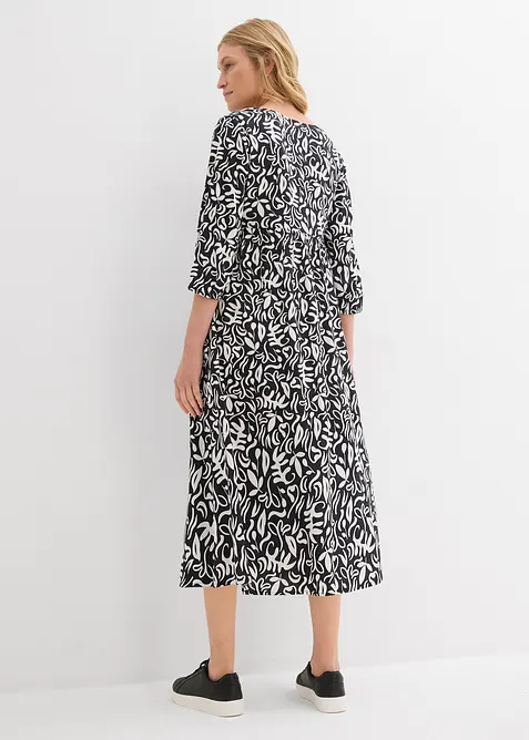 Midi jurk van vloeiende viscose, bonprix