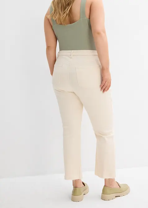 Flared jeans high waist, cropped, bonprix