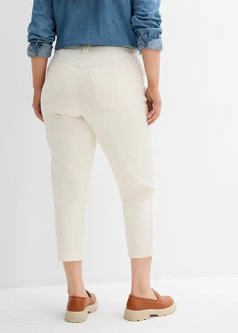 Mom jeans, high waist, low stretch cropped, bonprix