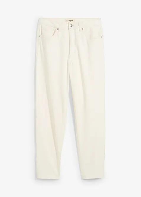 Mom jeans, high waist, low stretch cropped, bonprix