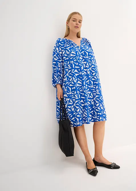 Korte jurk van soepele viscose, bonprix