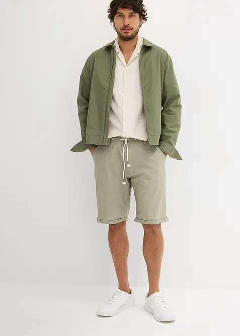 Regular fit bermuda van linnen, bonprix