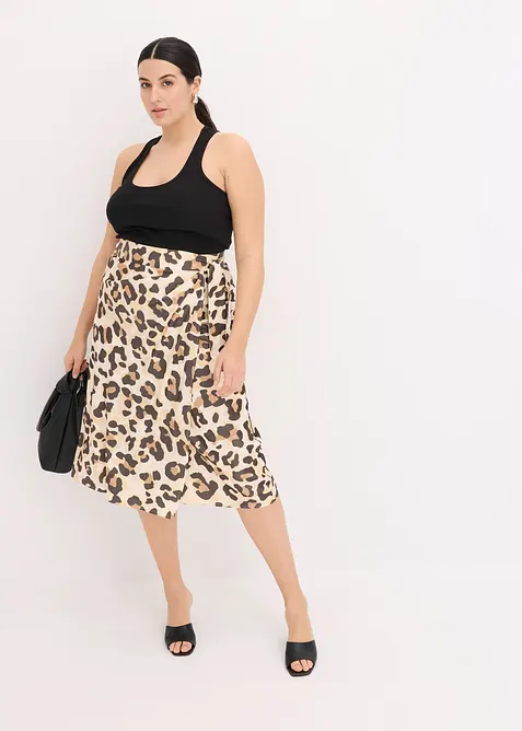 Wikkelrok in een mooie viscosemix, bonprix