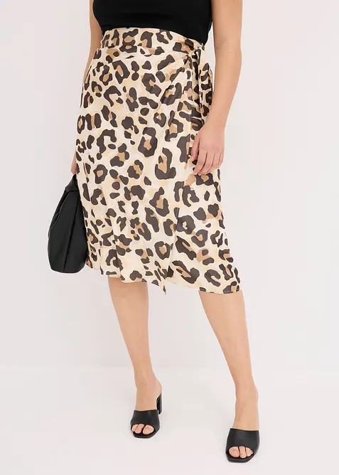 Wikkelrok in een mooie viscosemix, bonprix