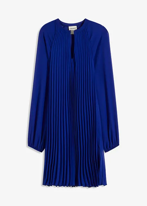 Mini jurk van fijn chiffon met plissé, bonprix