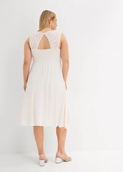 Jersey zwangerschapsjurk met kant, bonprix