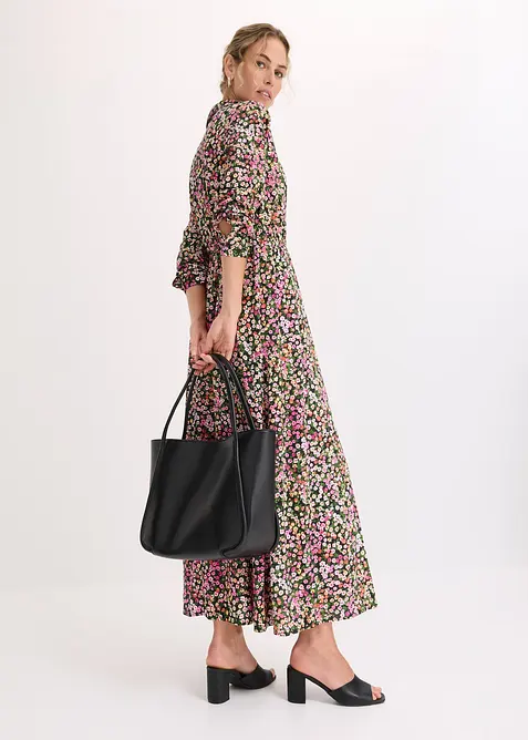 Shopper met ronde paspels en groot binnenvak, bonprix