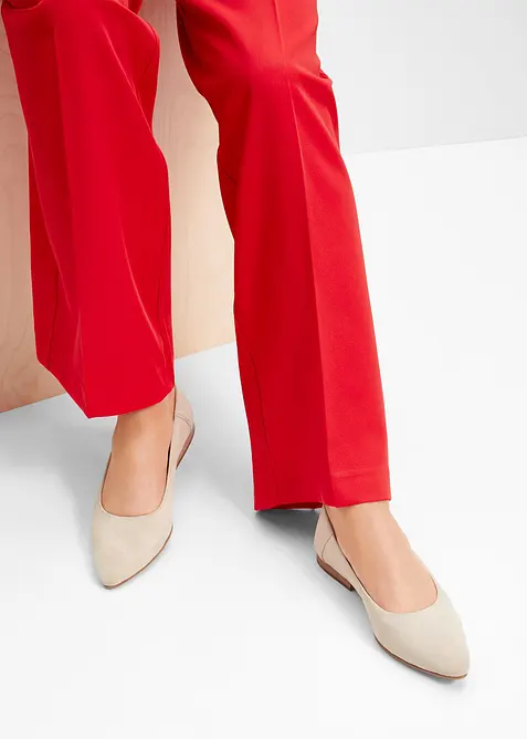 Leren ballerina's, bonprix