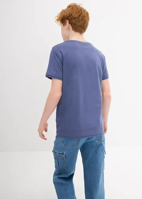 Jongens T-shirt (set van 2) van biologisch katoen, bonprix