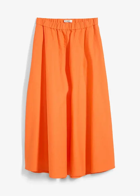 Midirok van een soepele linnenmix, bonprix