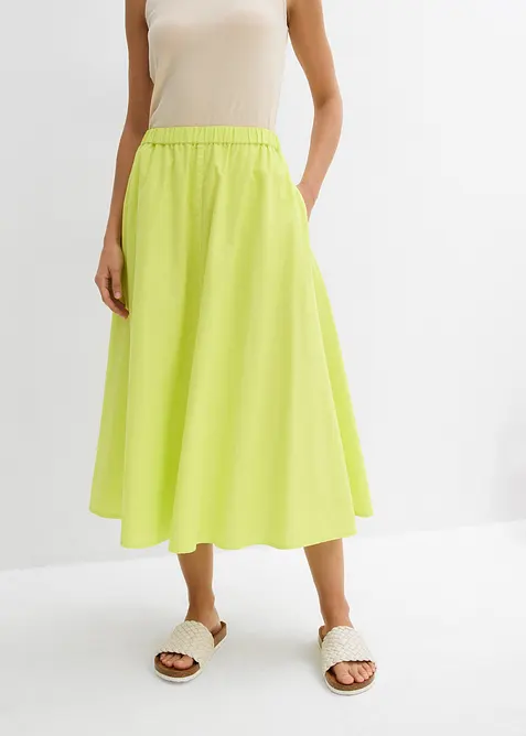 Midirok van een soepele linnenmix, bonprix