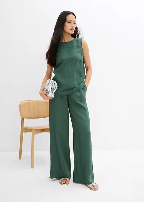 Blousetop van een crinkle-viscosemix, bonprix