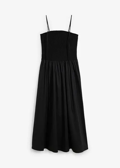 Midi jurk met spaghettibandjes, bonprix