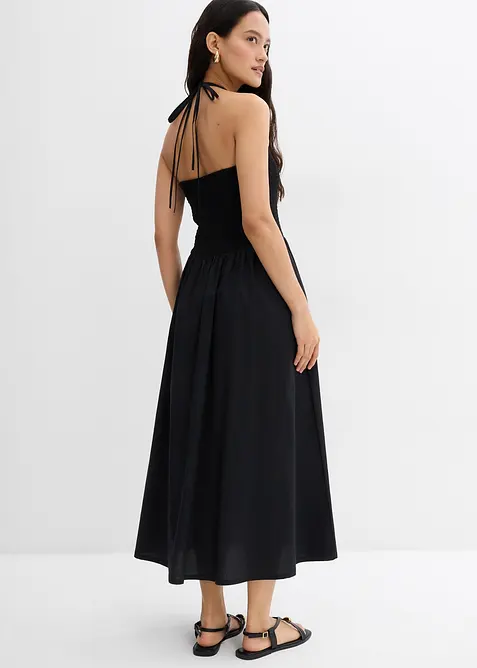 Midi jurk met spaghettibandjes, bonprix