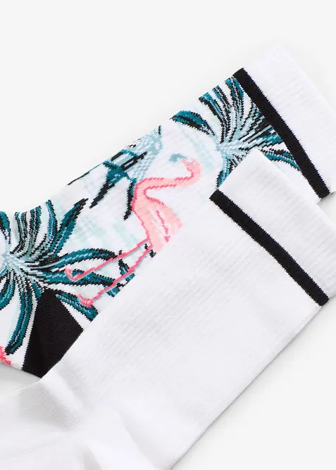 Tijdloze tennissokken met biologisch katoen en badstof op de zool (2 paar), bonprix