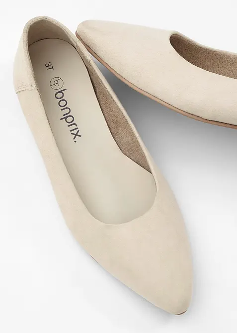 Leren ballerina's, bonprix