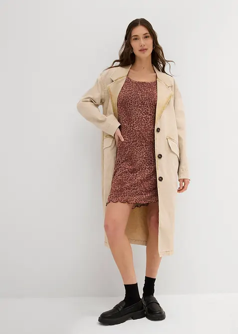 Trenchcoat van twill, bonprix