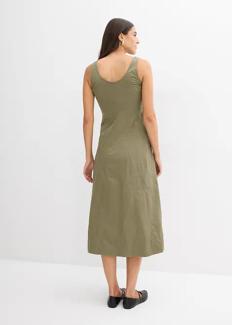 Midi jurk met verticale naden, bonprix