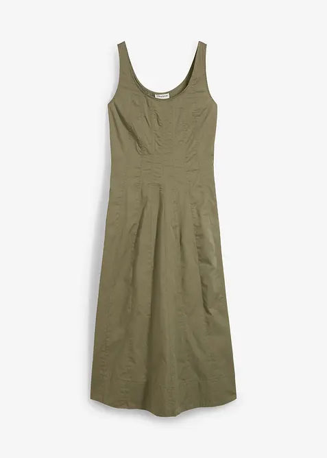 Midi jurk met verticale naden, bonprix