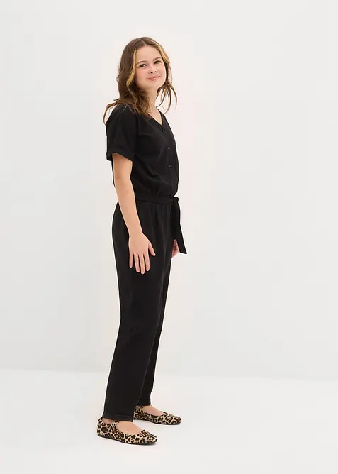 Jersey jumpsuit met biologisch katoen, bonprix