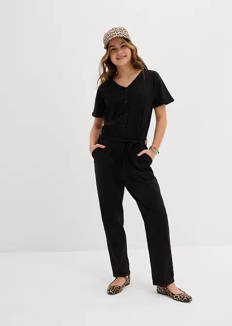 Jersey jumpsuit met biologisch katoen, bonprix