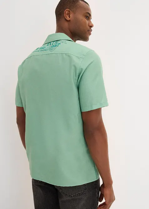 Overhemd met korte mouwen van puur katoen, bonprix