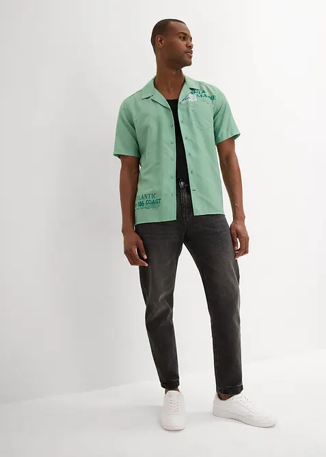 Overhemd met korte mouwen van puur katoen, bonprix