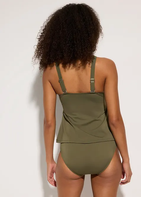 Tankini met gekruiste bandjes (2-dlg. set), bonprix