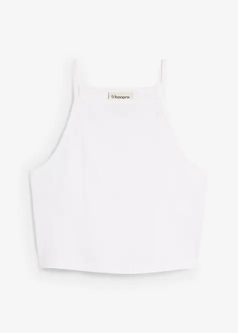 Ribtop van biologisch katoen, bonprix