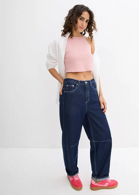 Ribtop van biologisch katoen, bonprix