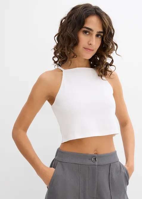 Ribtop van biologisch katoen, bonprix