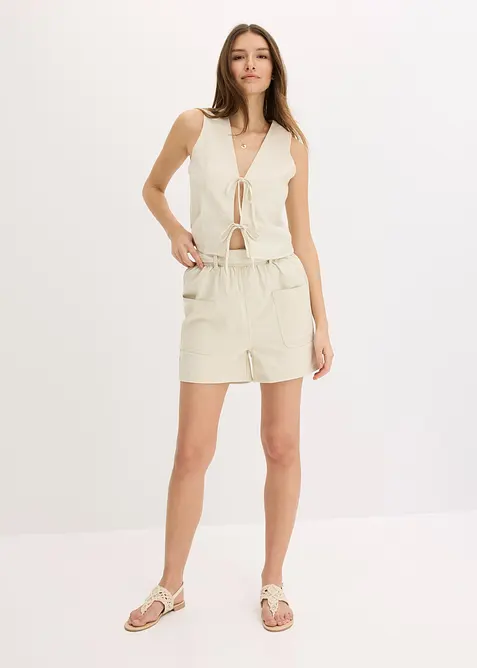 Gilet met strikken, bonprix