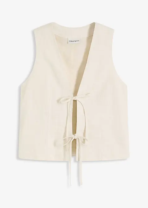 Gilet met strikken, bonprix