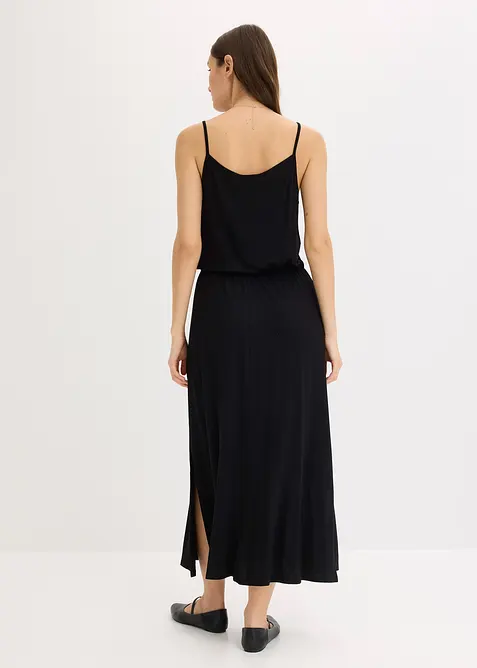 Jersey jurk met kant, bonprix