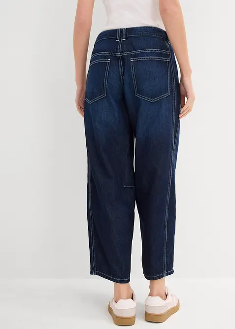 Balloon jeans mid waist, super soft, cropped, bonprix