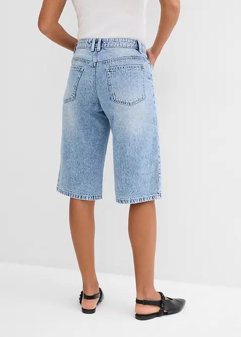 Jeans bermuda mid waist, low stretch, bonprix