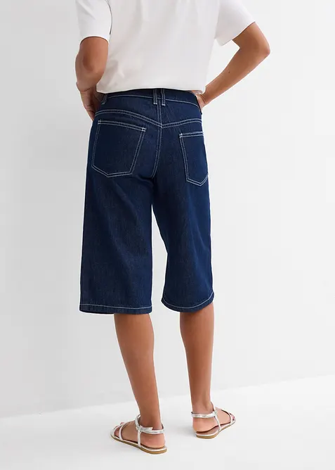 Jeans bermuda mid waist, low stretch, bonprix