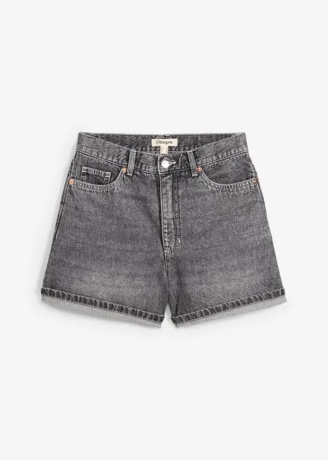 Jeans short high waist, low stretch, bonprix