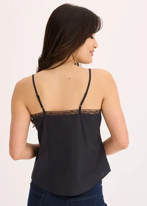 Blousetop met broderie anglaise, bonprix