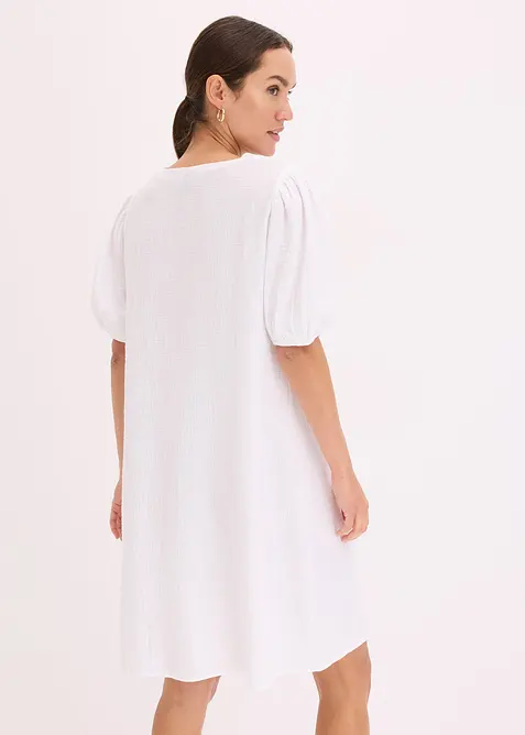 Korte jurk van mousseline, bonprix