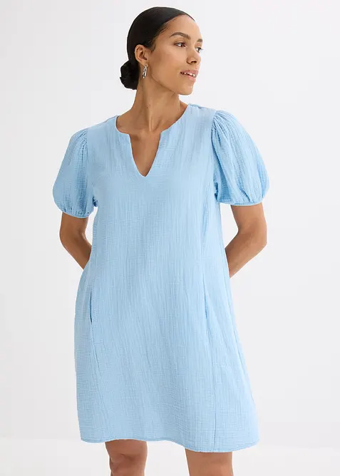 Korte jurk van mousseline, bonprix