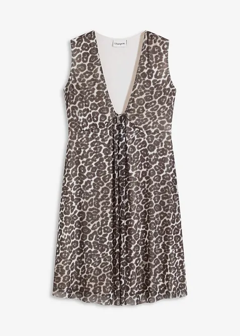 Mini jurk met mesh, bonprix