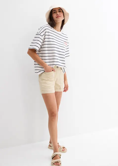 Sweater in een zachte katoenmix, bonprix