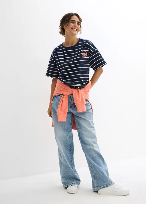 Sweater in een zachte katoenmix, bonprix