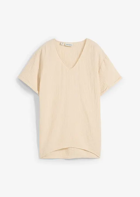 Shirt tuniek van zachte mousseline, bonprix