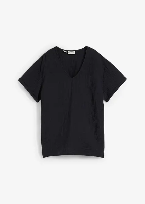 Shirt tuniek van zachte mousseline, bonprix