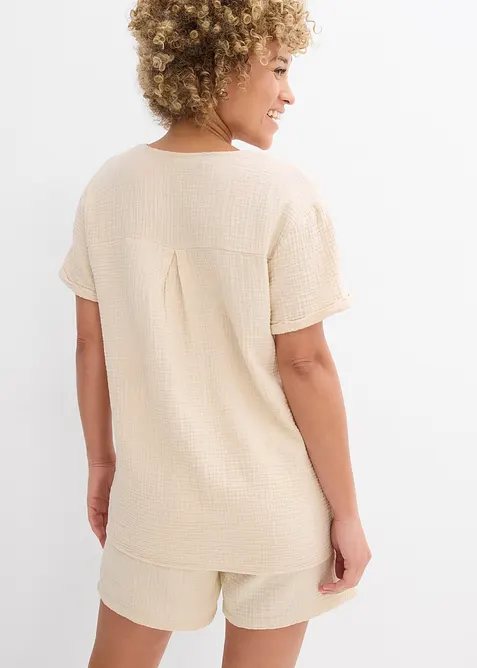 Shirt tuniek van zachte mousseline, bonprix