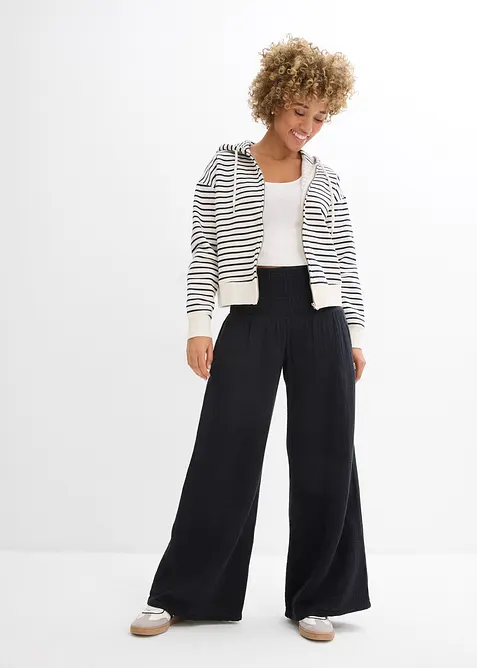 Palazzo broek van mousseline, bonprix