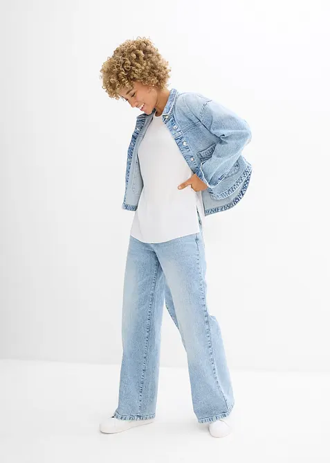 Blousetop met gerecycled polyester, bonprix